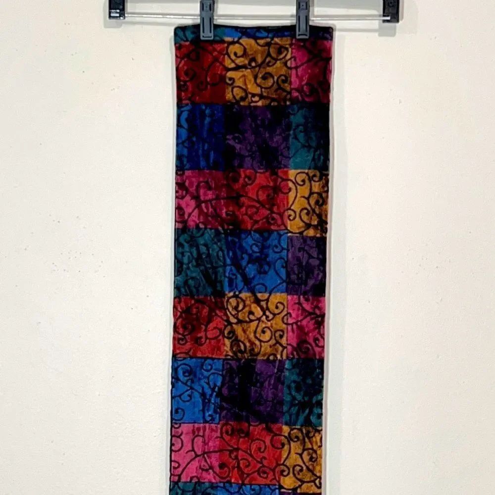 Beautiful Vintage Multicolored Ladies Scarf